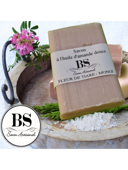 FLEURS DE TIARÉ - MONOÏ SAVON PARFUMÉ ARTISANAL 120 GRS