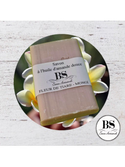 FLEURS DE TIARÉ - MONOÏ SAVON PARFUMÉ ARTISANAL 120 GRS - BOUGIES SENTEURS®