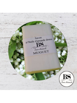 MUGUET SAVON PARFUMÉ ARTISANAL 120 GRS - bougies senteurs grasse