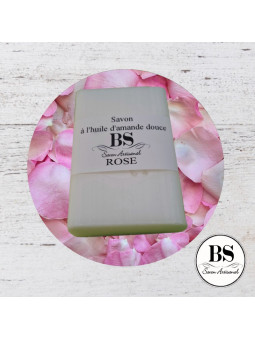 ROSE SAVON PARFUMÉ ARTISANAL 120 GRS - BOUGIES SENTEURS GRASSE