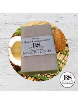 NOIX DE COCO SAVON PARFUMÉ ARTISANAL 120 GRS - BOUGIES SENTEURS GRASSE